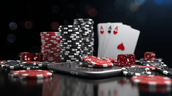 A player using their smartphone during a festive local event, representing KK333’s fully mobile-friendly casino.